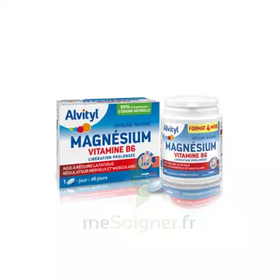 Alvityl Magnésium Vitamine B6 Libération Prolongée Comprimés Lp B/45 à PARIS